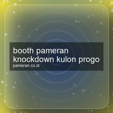 Booth Pameran Knockdown Kulon Progo