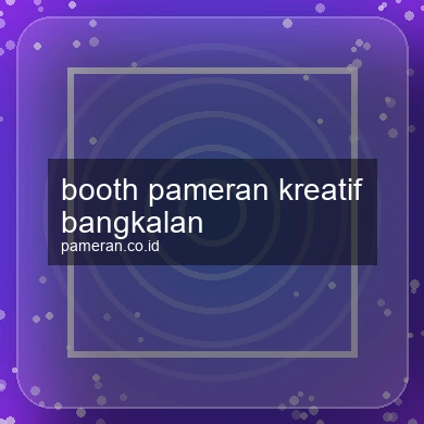 Booth Pameran Kreatif Bangkalan