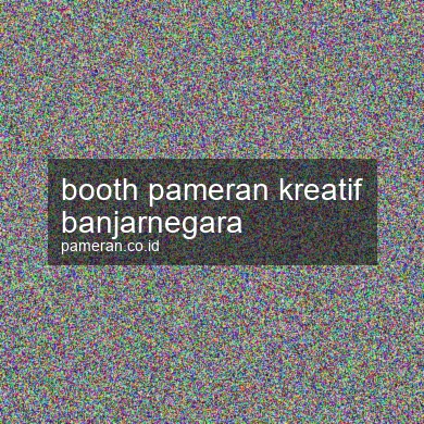 Booth Pameran Kreatif Banjarnegara