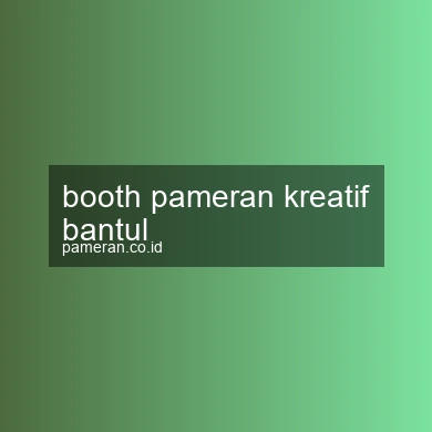 Booth Pameran Kreatif Bantul