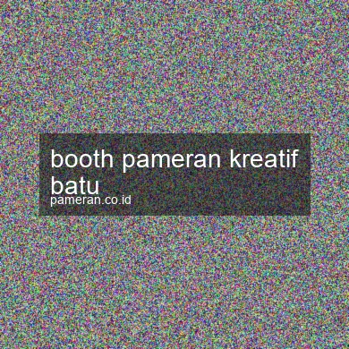 Booth Pameran Kreatif Batu