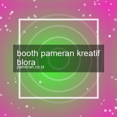 Booth Pameran Kreatif Blora