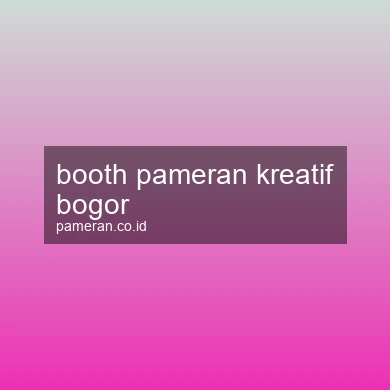 Booth Pameran Kreatif Bogor