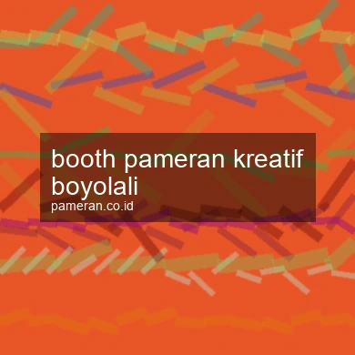 Booth Pameran Kreatif Boyolali