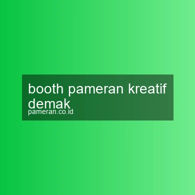 Booth Pameran Kreatif Demak