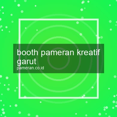 Booth Pameran Kreatif Garut