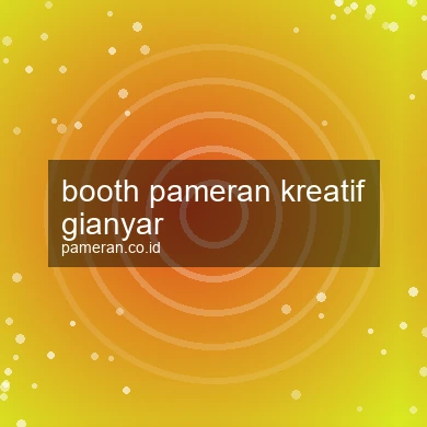 Booth Pameran Kreatif Gianyar