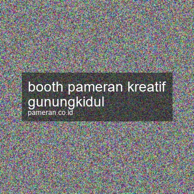Booth Pameran Kreatif Gunungkidul