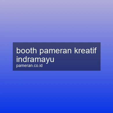 Booth Pameran Kreatif Indramayu