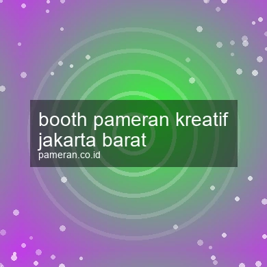 Booth Pameran Kreatif Jakarta Barat