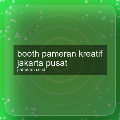 Booth Pameran Kreatif Jakarta Pusat