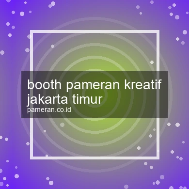 Booth Pameran Kreatif Jakarta Timur