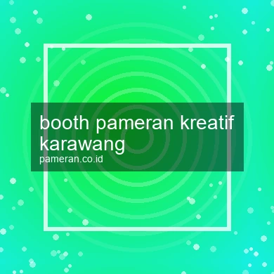 Booth Pameran Kreatif Karawang