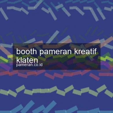 Booth Pameran Kreatif Klaten