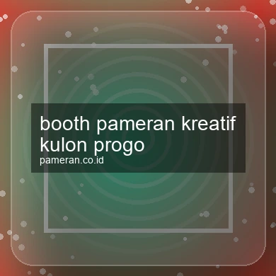 Booth Pameran Kreatif Kulon Progo