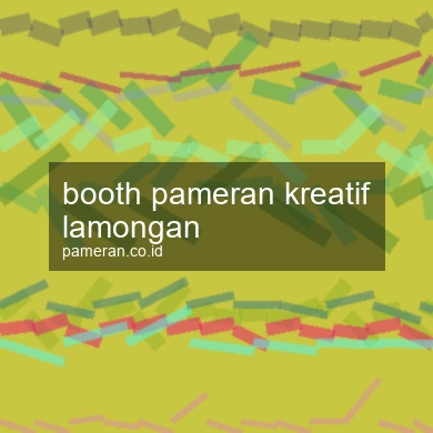 Booth Pameran Kreatif Lamongan