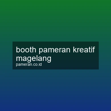 Booth Pameran Kreatif Magelang