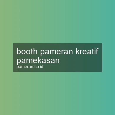 Booth Pameran Kreatif Pamekasan