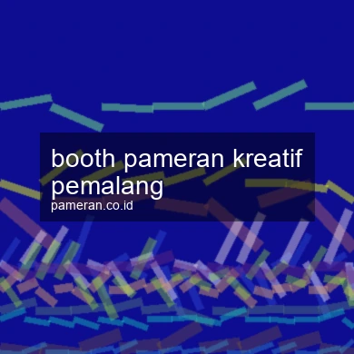 Booth Pameran Kreatif Pemalang