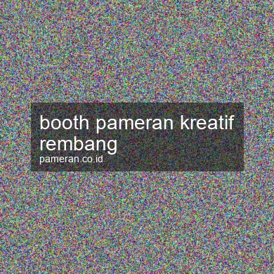 Booth Pameran Kreatif Rembang