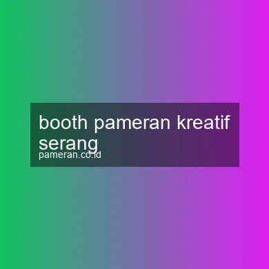 Booth Pameran Kreatif Serang
