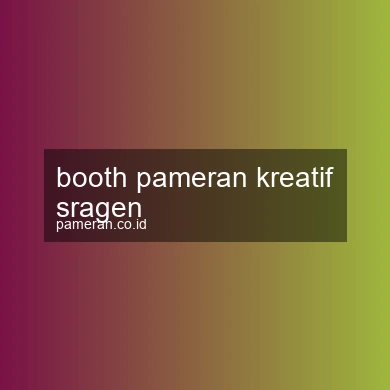 Booth Pameran Kreatif Sragen
