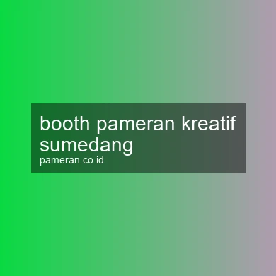 Booth Pameran Kreatif Sumedang