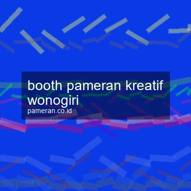 Booth Pameran Kreatif Wonogiri