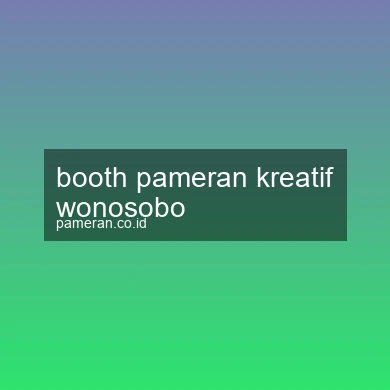 Booth Pameran Kreatif Wonosobo