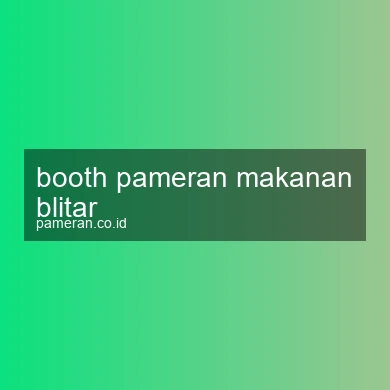 Booth Pameran Makanan Blitar