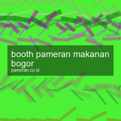 Booth Pameran Makanan Bogor