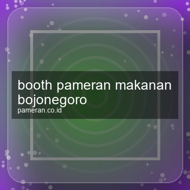 Booth Pameran Makanan Bojonegoro