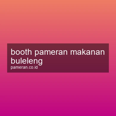 Booth Pameran Makanan Buleleng