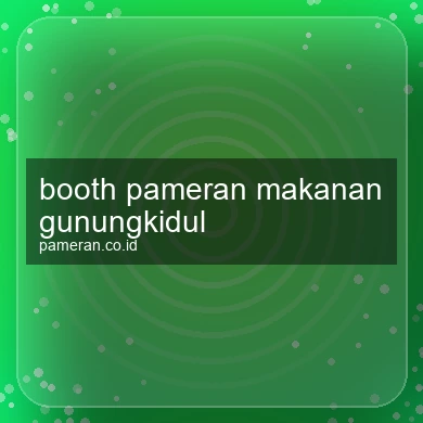 Booth Pameran Makanan Gunungkidul
