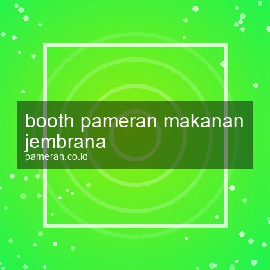Booth Pameran Makanan Jembrana