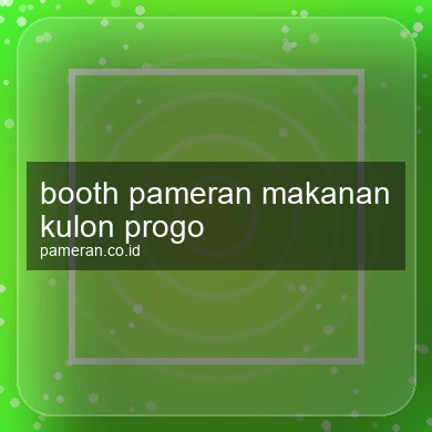 Booth Pameran Makanan Kulon Progo