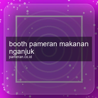 Booth Pameran Makanan Nganjuk