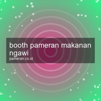 Booth Pameran Makanan Ngawi
