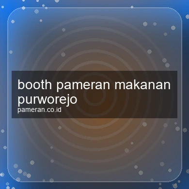 Booth Pameran Makanan Purworejo