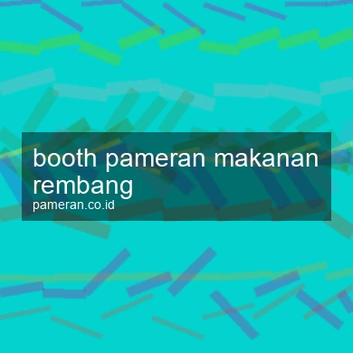 Booth Pameran Makanan Rembang