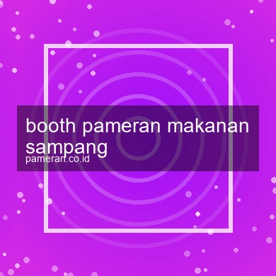 Booth Pameran Makanan Sampang