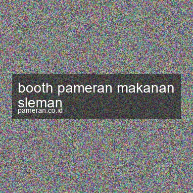 Booth Pameran Makanan Sleman
