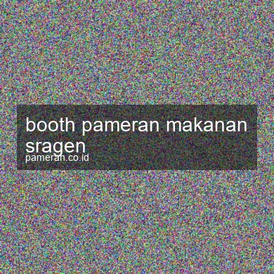 Booth Pameran Makanan Sragen
