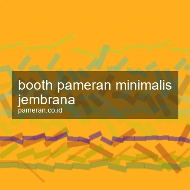 Booth Pameran Minimalis Jembrana