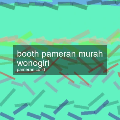 Booth Pameran Murah Wonogiri