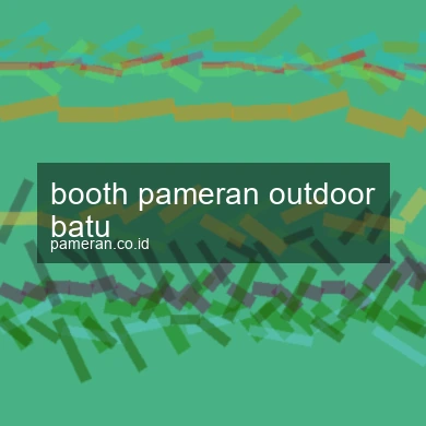 Booth Pameran Outdoor Batu