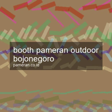 Booth Pameran Outdoor Bojonegoro