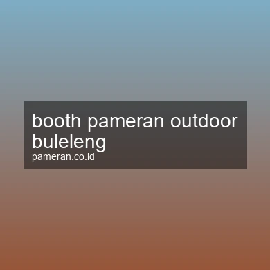 Booth Pameran Outdoor Buleleng