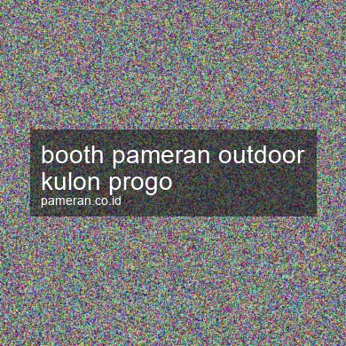Booth Pameran Outdoor Kulon Progo
