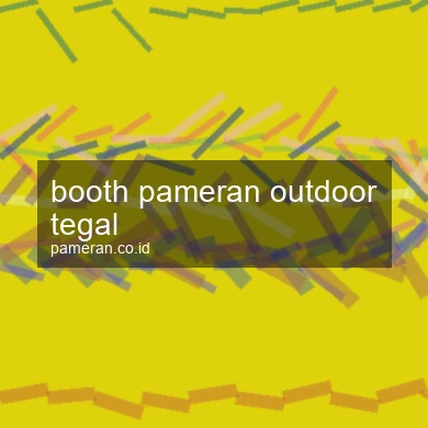 Booth Pameran Outdoor Tegal
